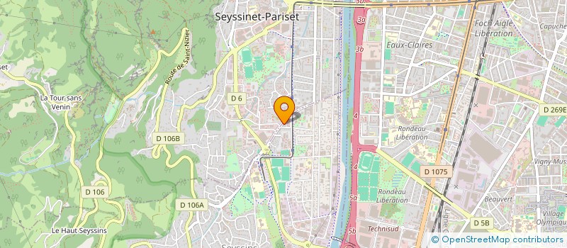 localisation de l'entreprise LES MARMOTTES à SEYSSINS