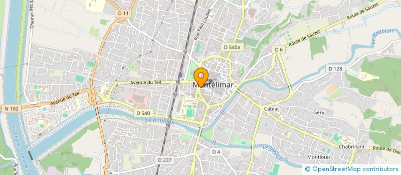 localisation de l'entreprise LES MARMOTTES à MONTELIMAR