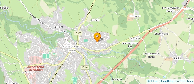 localisation de l'entreprise LES MARMOTTES  MONISTROL-SUR-LOIRE