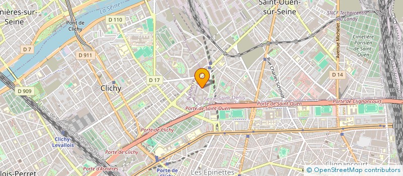 localisation de l'entreprise LES MARMOTTES  SAINT-OUEN-SUR-SEINE