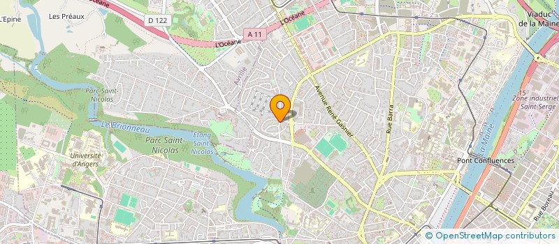 localisation de l'entreprise LES MARMOTTES à ANGERS
