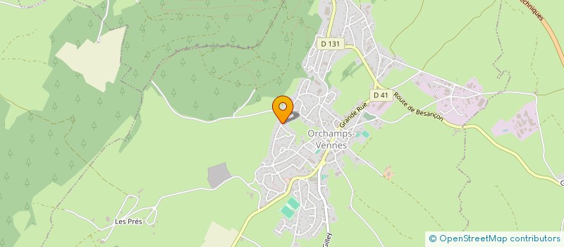 localisation de l'entreprise LES MARMOTTES  ORCHAMPS-VENNES