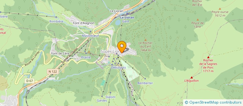 localisation de l'entreprise LES MARMOTTES à LAVEISSIERE