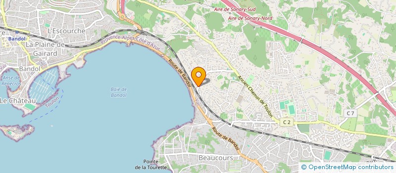 localisation de l'entreprise LES MARMOTTES à SANARY-SUR-MER