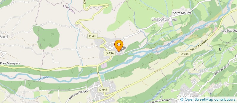 localisation de l'entreprise LES MARMOTTES à SAINT-LEGER-LES-MELEZES