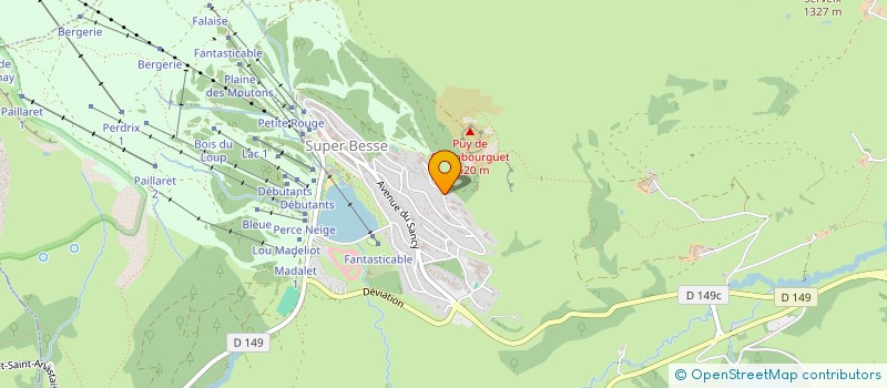 localisation de l'entreprise LES MARMOTTES  BESSE-ET-SAINT-ANASTAISE