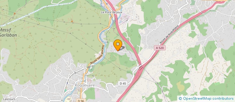 localisation de l'entreprise LES MARMOTTES  ROQUEVAIRE