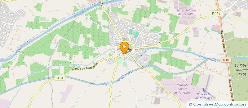 localisation de l'entreprise LES MARMOTTES  TORREILLES