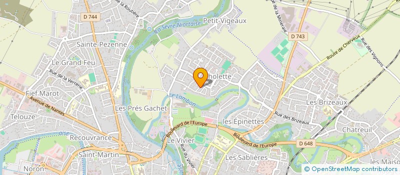 localisation de l'entreprise LES MARMOTTES DE LA TAILLEE  NIORT