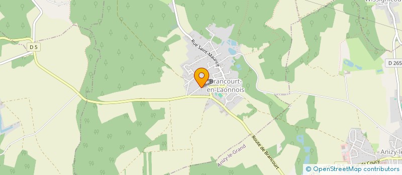 localisation de l'entreprise LES MARMOTTES DU LAUTARET  BRANCOURT-EN-LAONNOIS