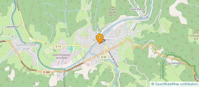 localisation de l'entreprise LES MARMOTTES EN HARLEY  SAINT GENIEZ D'OLT ET D'AUBRAC