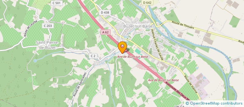 localisation de l'entreprise LES MARMOTTES GIVREES  BUZET-SUR-BAISE