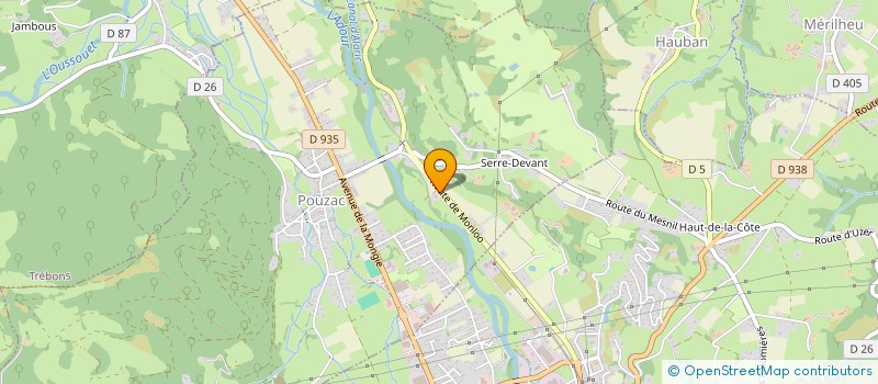 localisation de l'entreprise LES MARMOTTES GIVREES  POUZAC