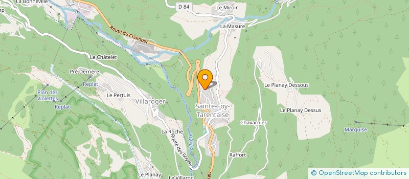 localisation de l'entreprise LES MARMOTTINES  VILLAROGER