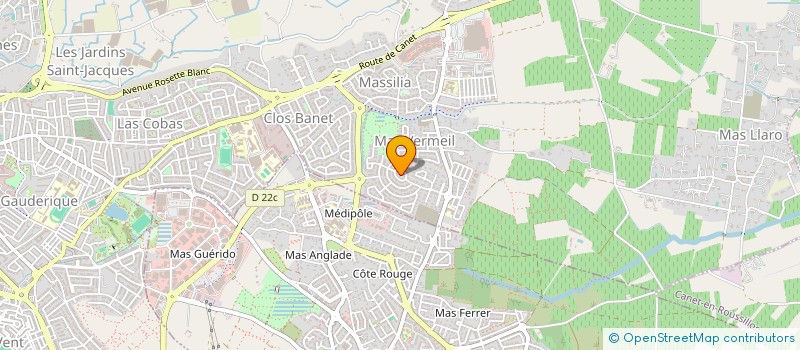 localisation de l'entreprise LES MARMOUZETS  PERPIGNAN