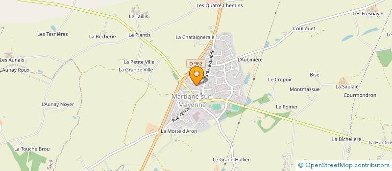 localisation de l'entreprise LES MARMOUZETS à MARTIGNE-SUR-MAYENNE