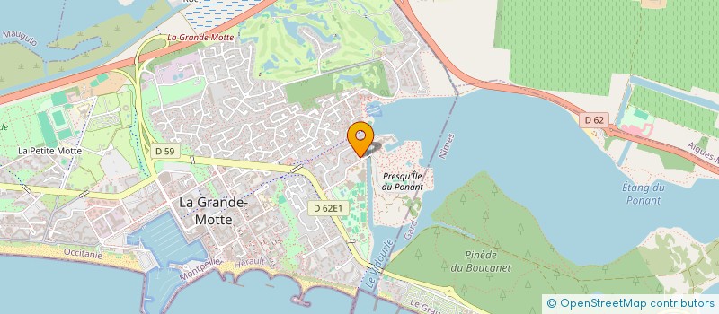 localisation de l'entreprise LES MARONNIERS à LA GRANDE-MOTTE