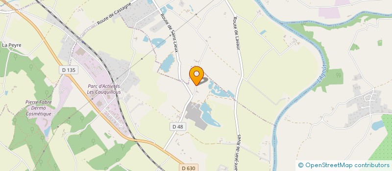 localisation de l'entreprise LES MAROTS  LAVAUR