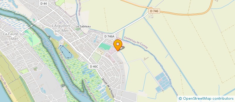 localisation de l'entreprise LES MAROUINS PASTIERS  L'AIGUILLON-LA-PRESQU'ILE