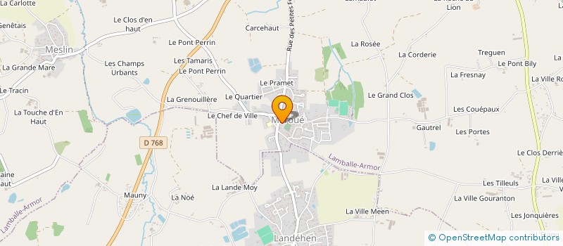 localisation de l'entreprise LES MAROVINGIENS DU BOURG  LAMBALLE-ARMOR