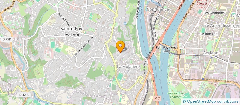 localisation de l'entreprise LES MARQUES QUI GRIMPENT à SAINTE-FOY-LES-LYON