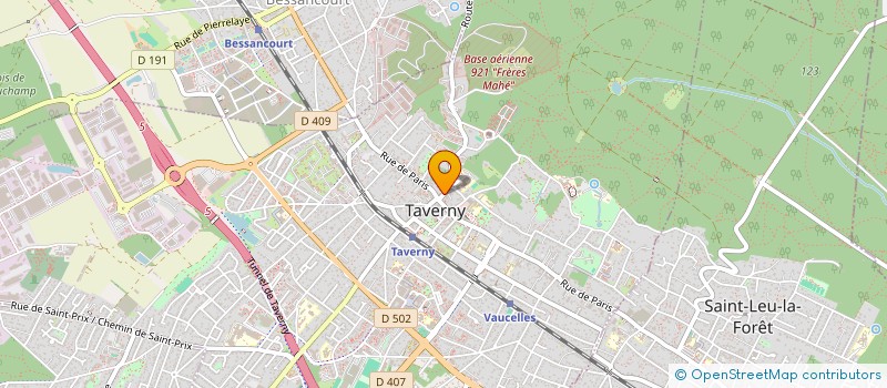 localisation de l'entreprise LES MARQUISES EN POPELINE à TAVERNY
