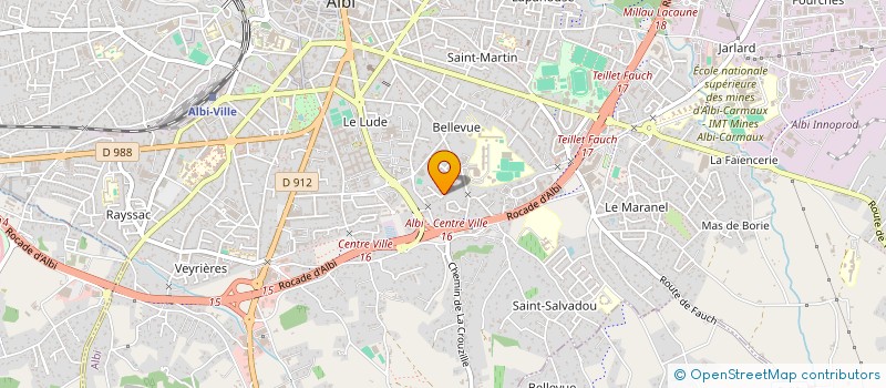 localisation de l'entreprise LES MARRANES NORD à ALBI