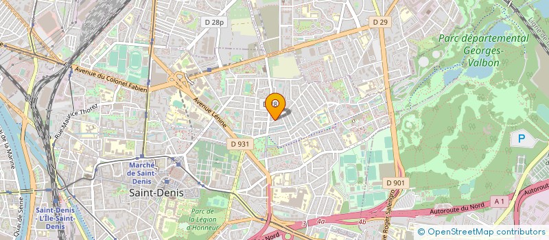 localisation de l'entreprise LES MARRONNIERS à SAINT-DENIS