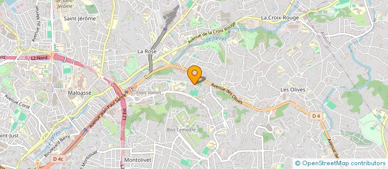 localisation de l'entreprise LES MARRONNIERS  MARSEILLE