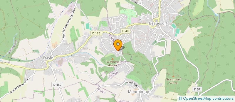 localisation de l'entreprise LES MARRONNIERS 4  DASLE