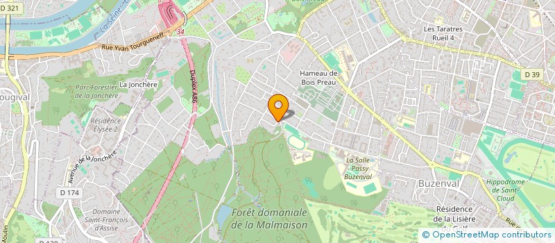 localisation de l'entreprise LES MARRONNIERS à RUEIL-MALMAISON