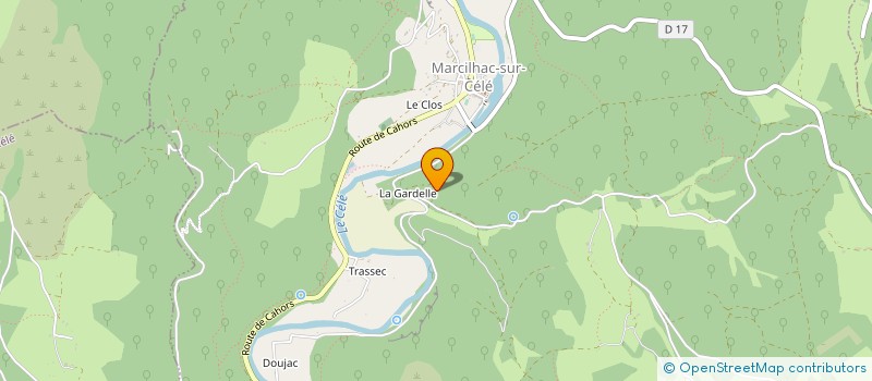 localisation de l'entreprise LES MARRONNIERS  CALVIGNAC