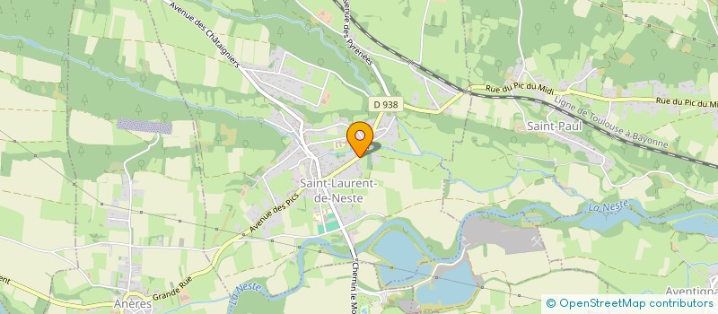 localisation de l'entreprise LES MARRONNIERS  SAINT-LAURENT-DE-NESTE