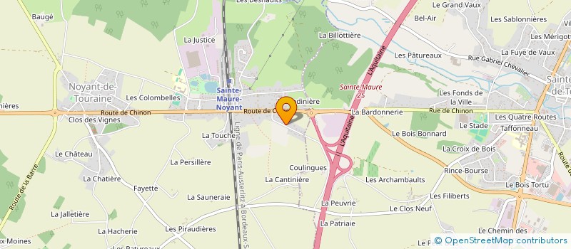 localisation de l'entreprise LES MARRONNIERS  NOYANT-DE-TOURAINE