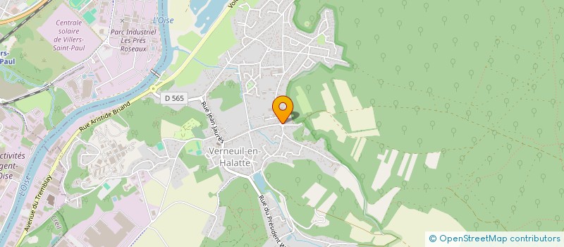localisation de l'entreprise LES MARRONNIERS  VERNEUIL-EN-HALATTE