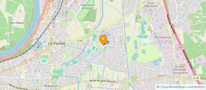 localisation de l'entreprise LES MARRONNIERS  LE PONTET