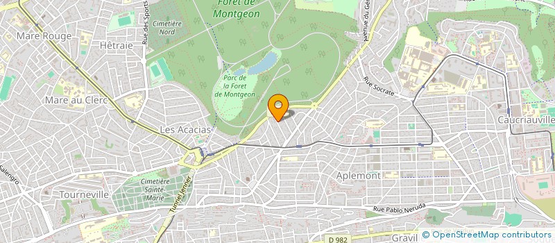 localisation de l'entreprise LES MARRONNIERS à LE HAVRE