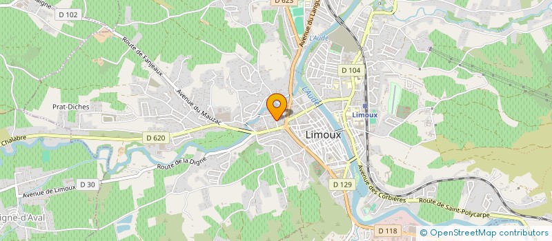 localisation de l'entreprise LES MARRONNIERS  LIMOUX