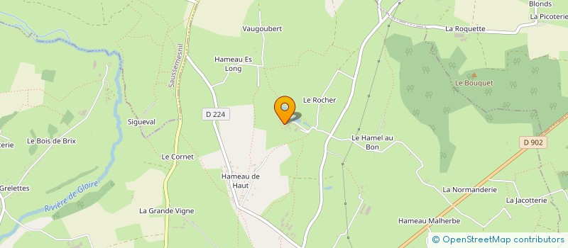 localisation de l'entreprise LES MARRONNIERS  TAMERVILLE