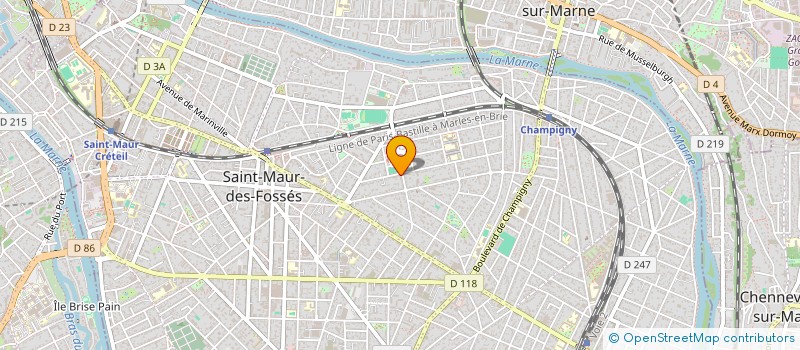 localisation de l'entreprise LES MARRONNIERS à SAINT-MAUR-DES-FOSSES