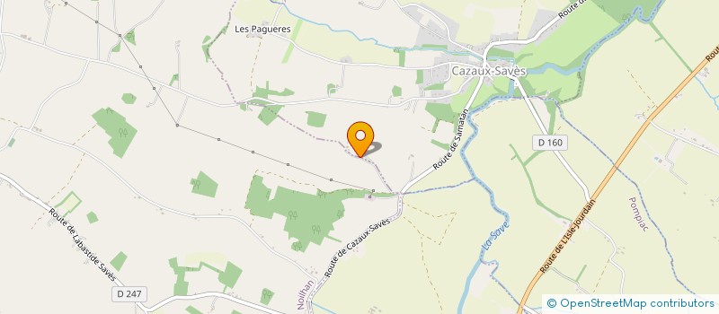 localisation de l'entreprise LES MARRONNIERS  CAZAUX-SAVES