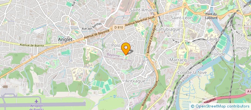 localisation de l'entreprise LES MARRONNIERS à BAYONNE