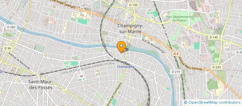 localisation de l'entreprise LES MARRONNIERS à SAINT-MAUR-DES-FOSSES