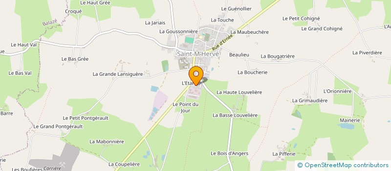 localisation de l'entreprise LES MARRONNIERS  SAINT-M'HERVE