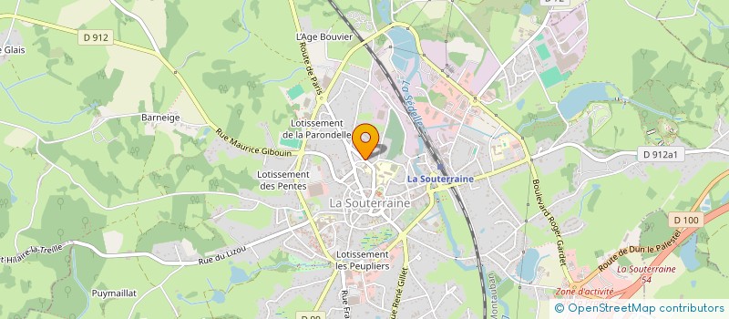 localisation de l'entreprise LES MARRONNIERS à LA SOUTERRAINE