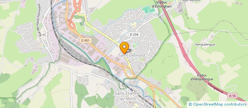 localisation de l'entreprise LES MARRONNIERS à SAINT-LEONARD