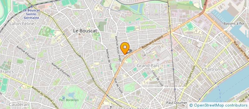 localisation de l'entreprise LES MARRONNIERS  LE BOUSCAT