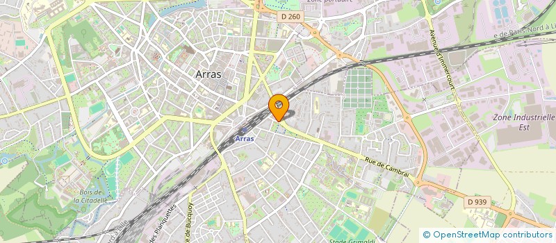 localisation de l'entreprise LES MARRONNIERS à ARRAS