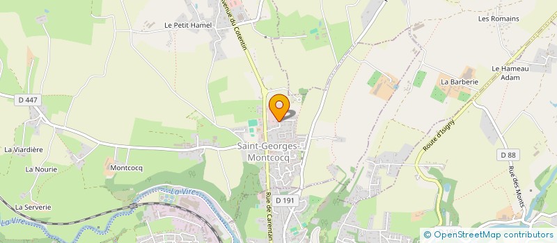 localisation de l'entreprise LES MARRONNIERS  SAINT-GEORGES-MONTCOCQ