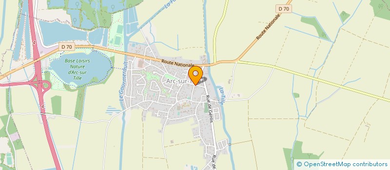 localisation de l'entreprise LES MARRONNIERS D ARC  ARC-SUR-TILLE
